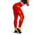 Polynesian Mauna Kea Women's Leggings - Morale Style Red - Polynesian Pride