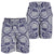 Polynesian Men's Shorts Blue And White Deep Blue - Polynesian Pride