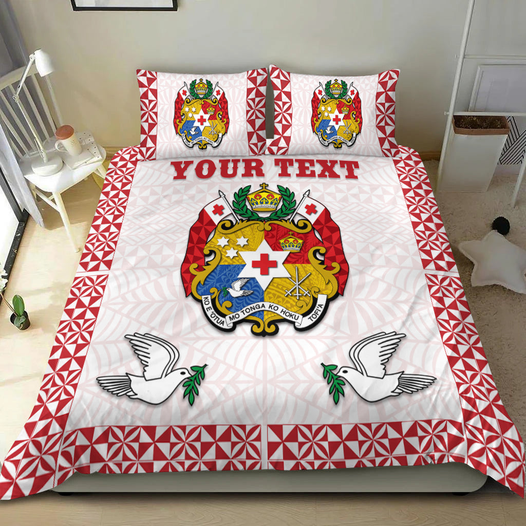 (Custom Personalised) Tonga Bedding Set Special Coat Of Arms LT13 - Polynesian Pride
