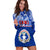 Northern Mariana Islands Hoodie Dress - Polynesian CNMI Coat of Arms LT13 - Polynesian Pride