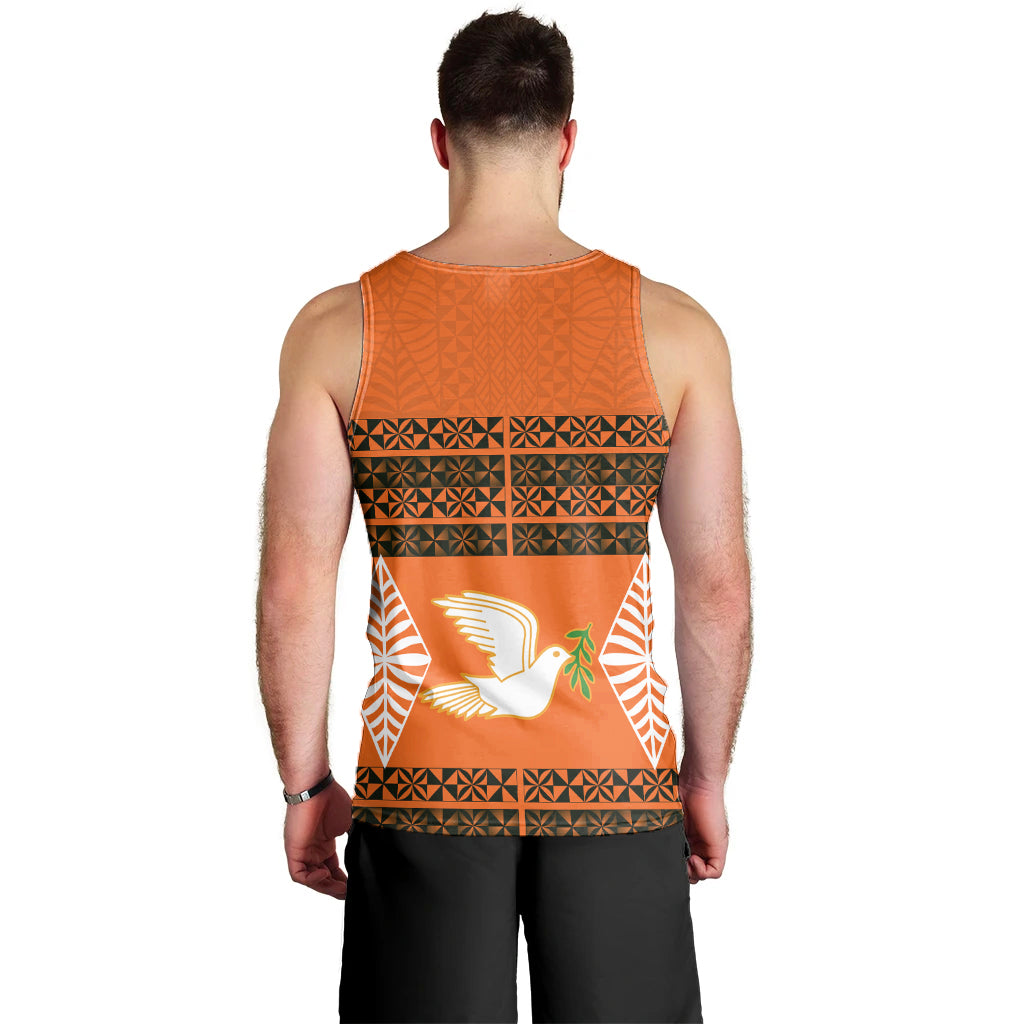 Tailulu College Men Tank Top Tonga Pattern LT13 - Polynesian Pride