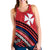 Wallis and Futuna Women Racerback Tank Creative Polynesian LT13 Red - Polynesian Pride