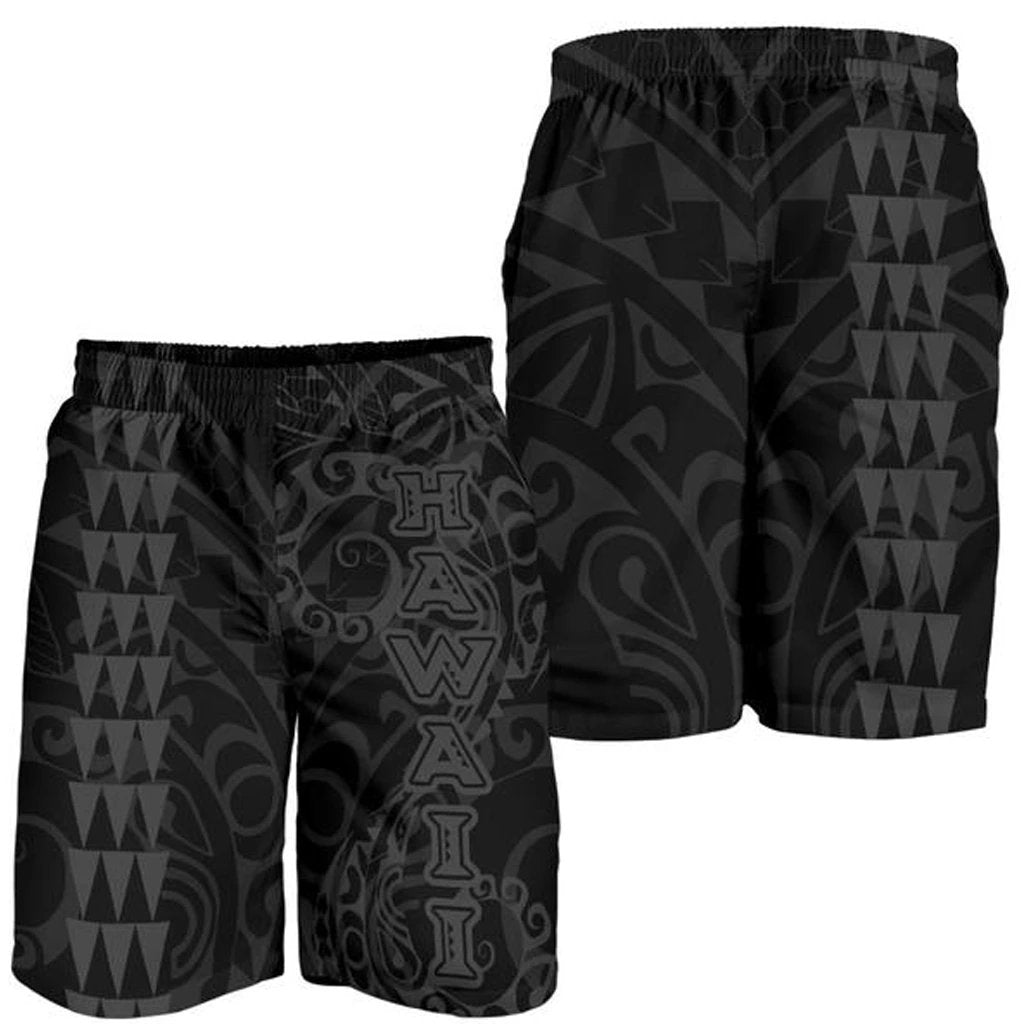 Hawaii Tribal – Men's Shorts – Grey Grey - Polynesian Pride