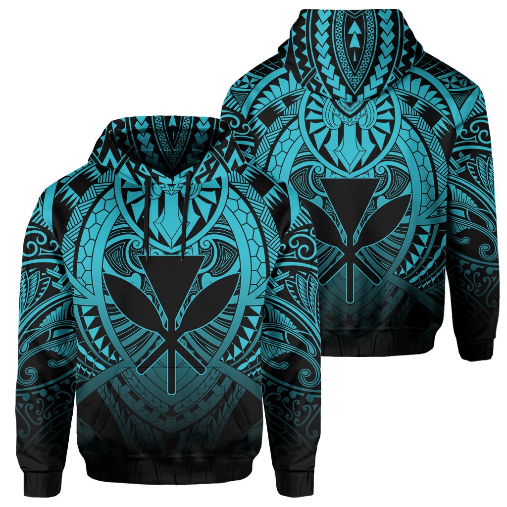 Hawaii Maka Polynesian Kanaka Maoli Hoodie Heaven Style Blue Unisex Blue - Polynesian Pride