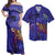 Hawaii Couple Outfits Matching Dress and Hawaiian Shirt Hawaii Map Kanaka Turtle Volcano Style Galaxy RLT14 - Polynesian Pride