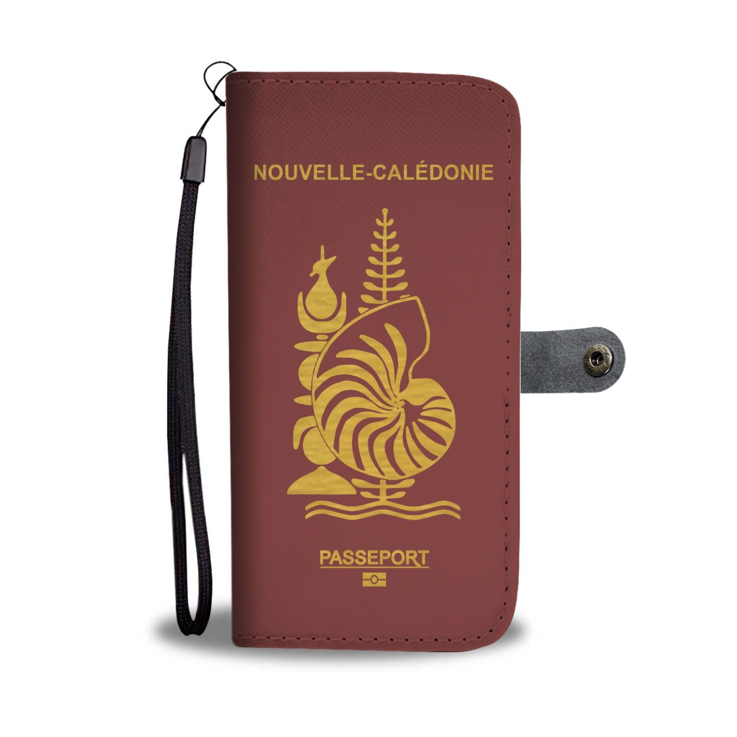 New Caledonia Wallet Phone Case - Passport Version - Polynesian Pride