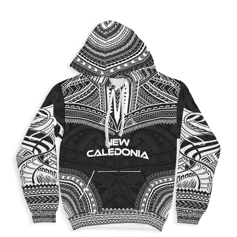 New Caledonia Polynesian Chief Hoodie Unisex Black - Polynesian Pride