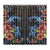 Turtle And Shark With Hibiscus Window Curtain ( Two Piece) One Size 52"x96"(Two Piece) Black - Polynesian Pride