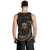 Tuvalu Polynesian Men's Tank Top - Gold Tribal Wave - Polynesian Pride