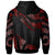 Pohnpei Hoodie Polynesian Tattoo Red Version - Polynesian Pride