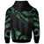 Vanuatu Polynesian Custom Hoodie Polynesian Tattoo Green Version - Polynesian Pride