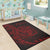 Nauru Area Rug - Polynesian Pattern Style Red Color - Polynesian Pride