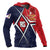 American Samoa Hoodie S Flag with Polynesian Patterns - Polynesian Pride