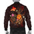 Papua New Guinea Polynesian Men's Bomber Jacket - Legend of Papua New Guinea (Red) - Polynesian Pride