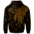 Kosrae Zip up Hoodie Polynesian Wings (Golden) - Polynesian Pride