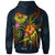 Polynesian Tahiti Custom Zip up Hoodie Legend of Tahiti (Blue) - Polynesian Pride