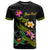 Pohnpei Polynesian Custom T Shirt Plumeria Tribal Unisex Black - Polynesian Pride