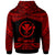 Hawaii Polynesian Zip Hoodie Hawaii Pride Red Version - Polynesian Pride