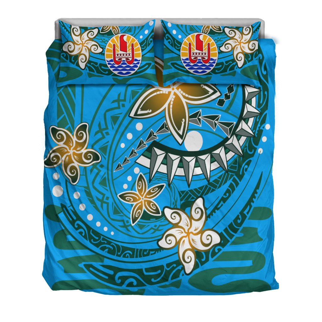 Tahiti Bedding Set - Spring Style Blue Color - Polynesian Pride