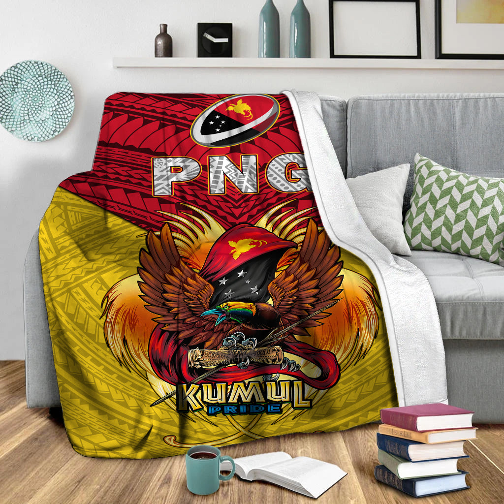 Papua New Guinea Rugby Kumul Pride Blanket - LT2 - Polynesian Pride