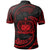 Samoa Polynesian Polo Shirt Red Tribal Wave - Polynesian Pride