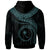 Chuuk Polynesian Zip up Hoodie Chuuk Waves (Turquoise) - Polynesian Pride