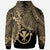 Polynesian Hawaii Custom Hoodie Tribal Wave Tattoo Gold - Polynesian Pride