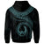 Pohnpei Polynesian Zip up Hoodie Pohnpei Waves (Turquoise) - Polynesian Pride