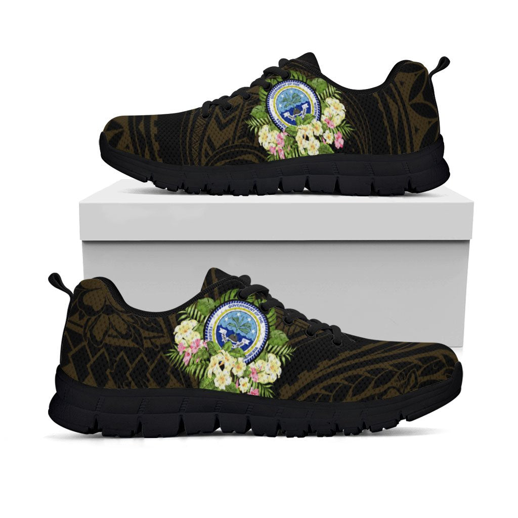 Federated States of Micronesia Sneakers - Polynesian Gold Patterns Collection - Polynesian Pride