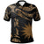 Nauru Custom Polo Shirt Polynesian Tattoo Gold Version Unisex Gold - Polynesian Pride