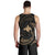 Papua New Guinea Polynesian Men's Tank Top - Gold Tribal Wave - Polynesian Pride