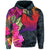 Hawaii Polynesian Hibiscus Shark Hoodie Rock Style - Polynesian Pride