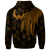 Pohnpei Zip up Hoodie Polynesian Wings (Golden) - Polynesian Pride