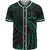 Kosrae Polynesian Custom Personalised Baseball Shirt - Green Tribal Wave Unisex Green - Polynesian Pride