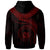 Polynesian Hawaii Zip up Hoodie Hawaiian Waves (Red) - Polynesian Pride