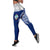 Guam Polynesian Women's Legging - Pattern With Seal Blue Version Blue - Polynesian Pride