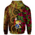 Tonga Polynesian Zip up Hoodie Hibiscus Vintage - Polynesian Pride