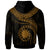 Nauru Polynesian Custom Hoodie Nauru Waves (Golden) - Polynesian Pride