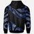 Tuvalu Polynesian Custom Hoodie Polynesian Tattoo Blue Version - Polynesian Pride