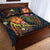 Papua New Guinea Polynesian Quilt Bed Set - Legend of Papua New Guinea (Blue) - Polynesian Pride