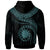 Nauru Polynesian Custom Zip up Hoodie Nauru Waves (Turquoise) - Polynesian Pride