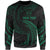 Fiji Polynesian Custom Personalised Sweater - Green Tribal Wave Unisex Green - Polynesian Pride