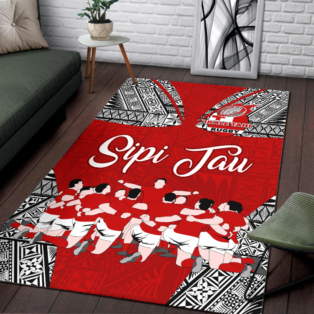 Tonga Rugby Ikale Tahi Sipi Tau Area Rug - LT2 - Polynesian Pride