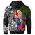 Tahiti Custom Hoodie Turtle Plumeria Banana Leaf - Polynesian Pride