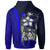 Marshall Islands Polynesian Hoodie Blue Turtle with Hook - Polynesian Pride