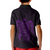 American Samoa Polynesian Custom Polo Shirt Vintage Polynesian Turtle (Purple) - Polynesian Pride