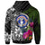 Northern Mariana Islands Custom Zip up Hoodie Turtle Plumeria Banana Leaf - Polynesian Pride