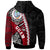 Guam Polynesian Custom Zip up Hoodie Wave Tattoo - Polynesian Pride