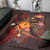 Papua New Guinea Polynesian Personalised Area Rug - Legend of Papua New Guinea (Red) - Polynesian Pride