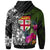 Fiji Hoodie Turtle Plumeria Banana Leaf - Polynesian Pride